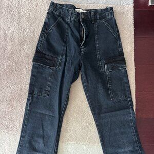 ZARA denim cargo jeans
